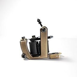 Tattoo Machine India Gizmo Handmade Brass Frame Liner 10 Wrap Coil Machine-13