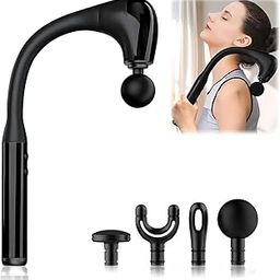 MilliMegaa Massage Gun with Extension Handle, U-Shaped Back Massager for Pain Relief, Deep Tissue Handheld Muscle Massager for Back, Neck, Shoulder, Legs&Whole Body-image-95