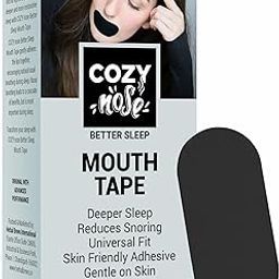 COZY Nose - Mouth Tape for Better Sleep, Snoring Relief & Nasal Breathing | Hypoallergenic Skin-Friendly Adhesive | Comfortable Mouth Strips for Dry Mouth Prevention, Travel & Workout | 30 Pcs-image-97