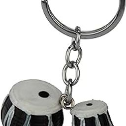 Fine Tabla Figurine Cute Keychain For Men Women Girls Boys Bike Car accessories Home Bedroom Key Organizer Holder Lightweight Keyring Best Birthday Gift-32