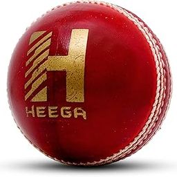 Heega Super Club Natural Red Cricket Leather Ball (Pack of 1)-image-43