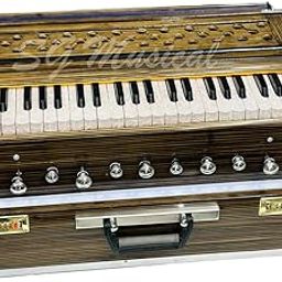 SG MUSICAL Folding Harmonium with 42-Keys, 9 Stopper,7 Bellow, Two Reed (Bass-Male), 3.5 Octave, Coupler, Chudidaar with Free Paaded Carry Bag-7