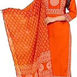 Women's Pure Cotton Elegant Bandhani Print Kurta Set with Dupatta-image-86