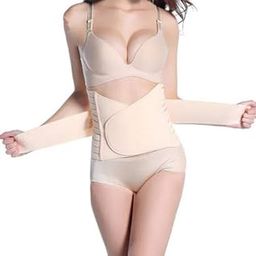 Post Pregnancy Abdominal Belt After Delivery Waist & Pelvis Slimming Shapewear | Tummy Control Slimming Body Shaper Shapewear Belt (Size-L, Beige)-image-41