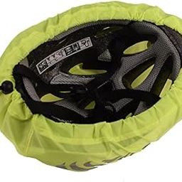 CALANDIS Waterproof Cycling Helmet Cover Reflective Strip Protect Fluorescent Green 2-image-36