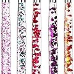 MKSL 5 Pcs Nail Art Brush Nail Liner Brush, Acrylic UV Gel Glitter Drawing Painting Brushes Crystal Handle Nylon Hair Carving Flower Pens Nails Tools-picture-41