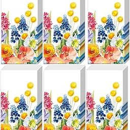 Boston International Bulk 4-Ply Floral Pocket Tissues, Bundle of 6 Packs of 10 Tissues (Early Magic)-image-48