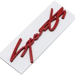 DHIHAA® Metal Running Letter Sports Logo Emblem Sticker for Car Bike (13.5cmx 5cm) (RED)-image-28