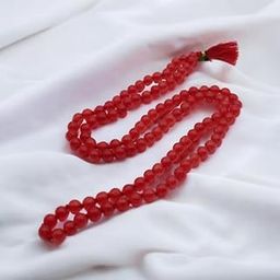 108 Beads Red Onyx Jaap Mala | Energized Gemstone for Focus and Strength | Rudraksha And Gemstone Store-image-70