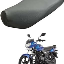 Ask Bajaj Discover 100,125,135 PU Leather Waterproof Durable Bike Seat Cover for Protect from Rust and Dust - Bajaj Discover (Black)-image-46