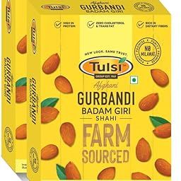 Tulsi Badam Giri Gurbandi Shahi Raw Almonds 500g (250g x 2)-image-37