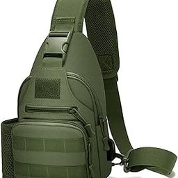 CARRY TRIP OUTDOORS Sling Chest Bag, 900D Nylon Tactical MOLLE Compact Crossbody Hiking Cycling Pack-image-40