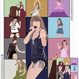 HASTHIP® Fashion Star DIY Diamond Painting Kits 5D Diamond Painting for Adults Diamond Painting Kit Art for Wall Home Decor Arts Craft (11.81x15.75)-image-45