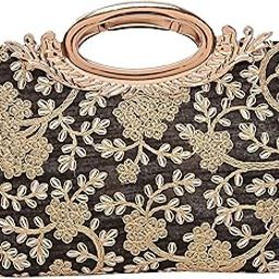 Heart Home Silk Clutch Ladies Handbag (Black) - CTHH11272-image-76