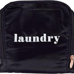 Miamica Travel Laundry Bag, Navy and White – Measures 21” x 22” When Fully Opened – Foldable Laundry Bag with Drawstring Closure – Durable, Lightweight Travel Accessories-10