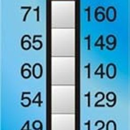 Thermax Irreversible Temperature label 5 level strips, Range: 49 Deg C to 71 Deg C, THE05S-B-29