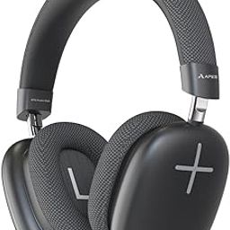 APES Fusion Style Wireless Headphone, 40mm Dynamic Drivers, 50Hrs Playtime, Fast Charge (Black Grey)-picture-27