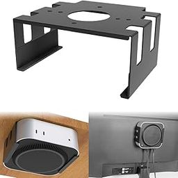 ZORBES®Mac mini M4 Mount, Under Desk Holder for Mac mini M4, Screw Fixed Wall Mount Metal Bracket Rack for 2024 Mac mini M4, Organizer Rack for Mac mini M4 Accessories-10