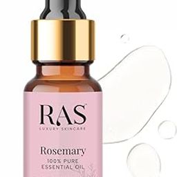 RAS Luxury Oils Rosemary Pure Essential Oil Cold Pressed, Natural Therapeutic Grade for Hair Growth, Long, Shining & Strong Hair | For Hydrated & Moisturised Skin | Vegan, Toxin & Cruelty Free, 10ml-67