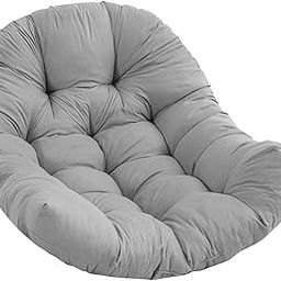 LR Decor E-Shop Egg Chair Replacement Cushion Soft Swing Chair Cushion Pad for Balcony Patio Gray-image-3
