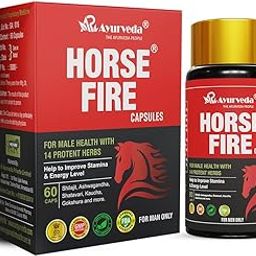 Horse Fire Capsule, Strength & Stamina Booster For Men Wellness (Pack of 60 Capsules), 150 grams-image-1