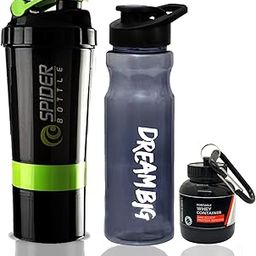 COOL INDIANS Sports Combo of Shaker, Sipper and WHEY Loader Container Bottles|Sipper Bottle|Shaker Bottle|PRE Workout Gym Shaker|Gym ACCESSORISE|Leak-Proof & BPA Free(Pack of 3) (Green)-image-34