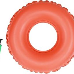 THE STYLE SUTRA® Portable Inflatable Ring Cushion with A Pump for Hemorrhoid Car Office Chair Orange-image-79