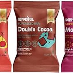 Hemptyful Superseed Bars with Hemp Hearts (Hulled Hemp Seeds) | Healthy Snack Bar | High Protein 5g Protein per Serving | Omega 3 | No Refined Sugar | Plant Based (Assorted Box, Pack of 6)-picture-22