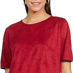 Women's Solid Regular Fit Top-17