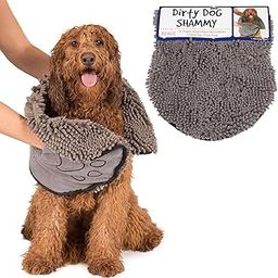 ZSIGNS Microfiber Ultra Soft&Absorbent Grooming Towel for Drying Medium&Large Dogs&Cats of All Breeds,Quickly with Hand Pockets for Wet Pets,Perfect Handling&Grip for Bath/Rain/Beach,Polished,Grey-image-95