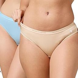 Anti Bacterial Mid Waist Premium Cotton Spandex Underwear Bikini Knicker Panties for Women- No Marks Waistband &StayFresh Treatment-image-9