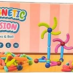 Magnetic Fusion STEM Building Set, 52 Pieces, Sticks and Balls Construction Toy, Ages 2+-image-29