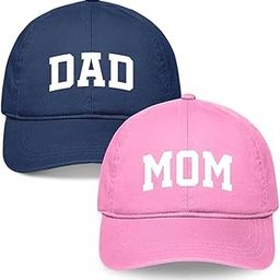 ncgifts Mom Dad Cap Set - Pregnancy Maternity Photo Shoot Prop Cap Combo | for Photoshoot | Navy Blue & Pink (Pack of 2)-18