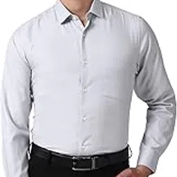 Peter England Men's Solid Slim Fit Shirt-picture-26
