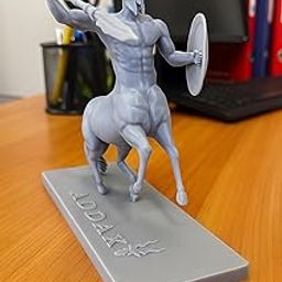 Addax Resin Warrior Figurine – Unique Tabletop Decor for Office, Home, or Gifts – 3D Printed Fantasy Sculpture Collectible-image-7