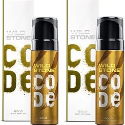 Wild Stone Gift Box with Code Gold Body Perfume, Pack of 2 (120ml Each)-26