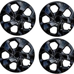 ARUN Wheel Cover Full Black Colour for Punch Set of 4 Piece with Ring-image-8