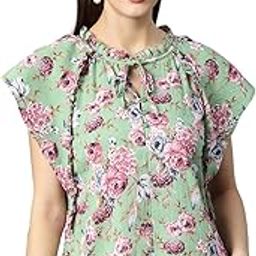 Women's Green Floral Printed Top-picture-55