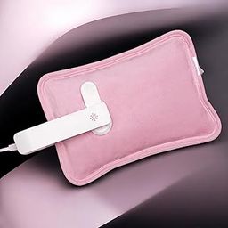 Electric Hot Water Bag For Pain Relief Electric Heating Pad For Period Cramps Premium 6 Layer Electric Hot Bags For Pain Relief In Shoulder Hot Water Bottle (Pink)-10