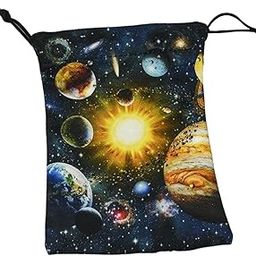 HEAVENGLOW Drawstring Bag Jewelry Holder Tarot Card Pouch for Travel Packaging Party Style E-image-31
