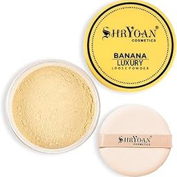 Shryoan Banana Luxury Loose Powder|Oil Control Banana Loose Powder | Make Up Setting Loose Powder| Long-lasting Coverage Reduces Shine (Pack of 2)-54