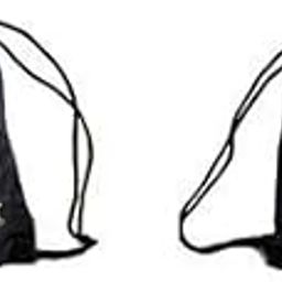 Drawstring Waterproof Backpacks Colorful Swimming Bags Backpack School Tote Gym Bag Sport - Pack of 2 (Black)-image-55