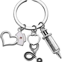 Fashionable Doctor Syringe Stethoscope and Injection Keychain Keyring, Ideal Gift for Men and Women, Nurse Keychain, Nursing Gifts for Nurses and Doctors-13