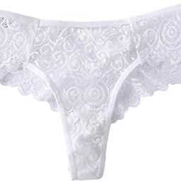 Women’s Alluring Lace G-String Thong Panties – Transparent T-Back Lingerie Briefs for Women – Low Rise, Comfortable & Airy Underwear-image-93
