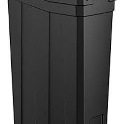 Suncast Commercial TCNH2030BK Narrow Trash Can With Handles, 30. 00 Height x 11. 08 Width, 23 gal Capacity, Black-image-27