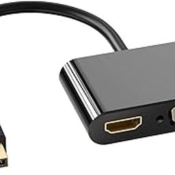RuhZa DisplayPort to HDMI VGA Adapter, DP Display Port to VGA HDMI Splitter Converter Compatible with Lenovo, HP, DELL, GPU, AMD, NVIDIA and More-image-50