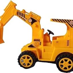 CANOSSE Construction Vehicle Toy Set for Kids Realistic Truck, Play Figures & Tools Educational Pretend Play for 2+ Year Old Boys & Girls Yellow Color, Durable Build | Indoor & Outdoor Toy Fun-image-99