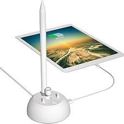 Charging Stand Compatible with Apple Pencil 1st Generation - 3 in 1 iPad Pencil Charger Dock Holder with LED Light & Pencil Tips and Cap Holder - iPad Pen Charging Adapter with USB Port-19