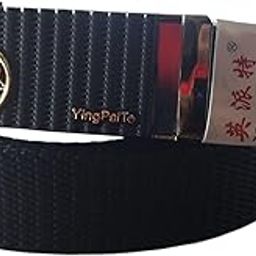 Women's Casual & Formal Automatic Grip Buckle Adjustable to Any length, Hole free nylon fabric belt for women, Nylon Fabric, Adjustable up to 44 Inch, Hole-Free Design, Black-image-24