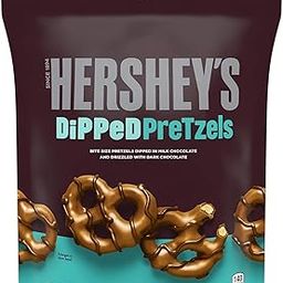 Hershey Dipped Pretzels Milk & Drizzled With Dark Chocolate (Fun SIze) 8.5 OZ 240g (Imported USA)-image-19